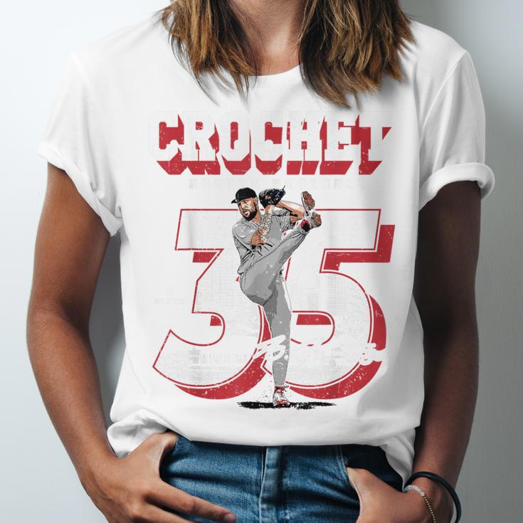 Garrett Crochet Boston Baseball Players MLBGCR201M Unisex Jersey T-Shirt Garrett Crochet Boston Baseball Players MLBGCR201M Unisex Jersey T-Shirt