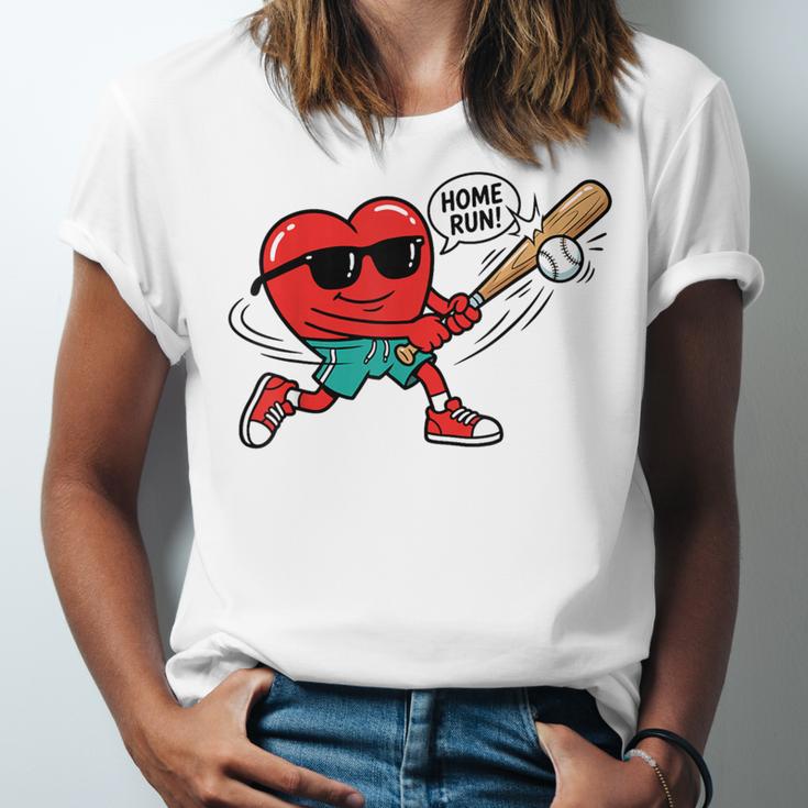 Heart Valentines Day Baseball Men Boys Kids Teens Unisex Jersey T-Shirt Heart Valentines Day Baseball Men Boys Kids Teens Unisex Jersey T-Shirt