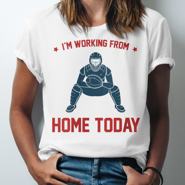 I'm Working From Home Today Baseball Lover Men Women Unisex Jersey T-Shirt I'm Working From Home Today Baseball Lover Men Women Unisex Jersey T-Shirt