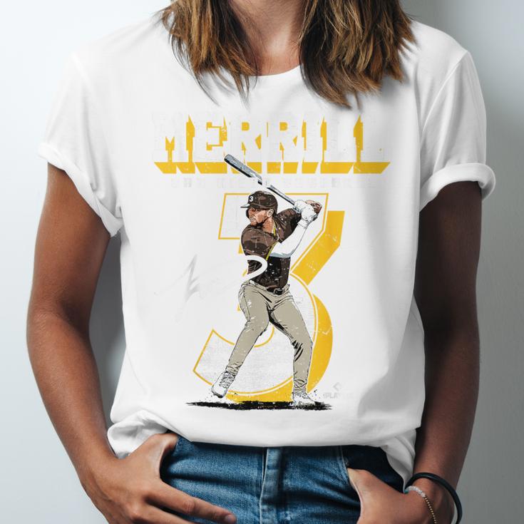 Jackson Merrill San Diego MLB Baseball Player MLBJME201M Unisex Jersey T-Shirt