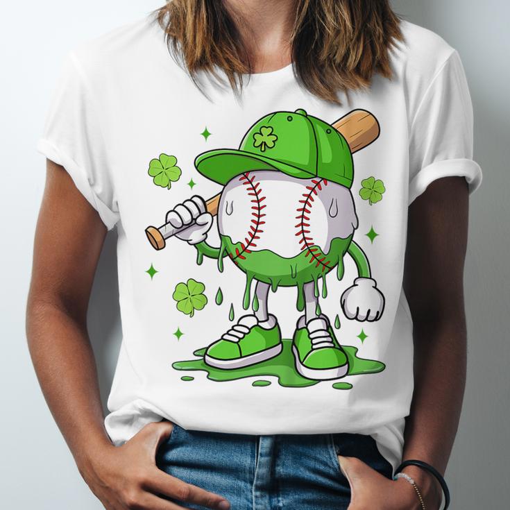 Kids Boys Happy St Patricks Day Kids Baseball Ice Cream Drip Unisex Jersey T-Shirt Kids Boys Happy St Patricks Day Kids Baseball Ice Cream Drip Unisex Jersey T-Shirt