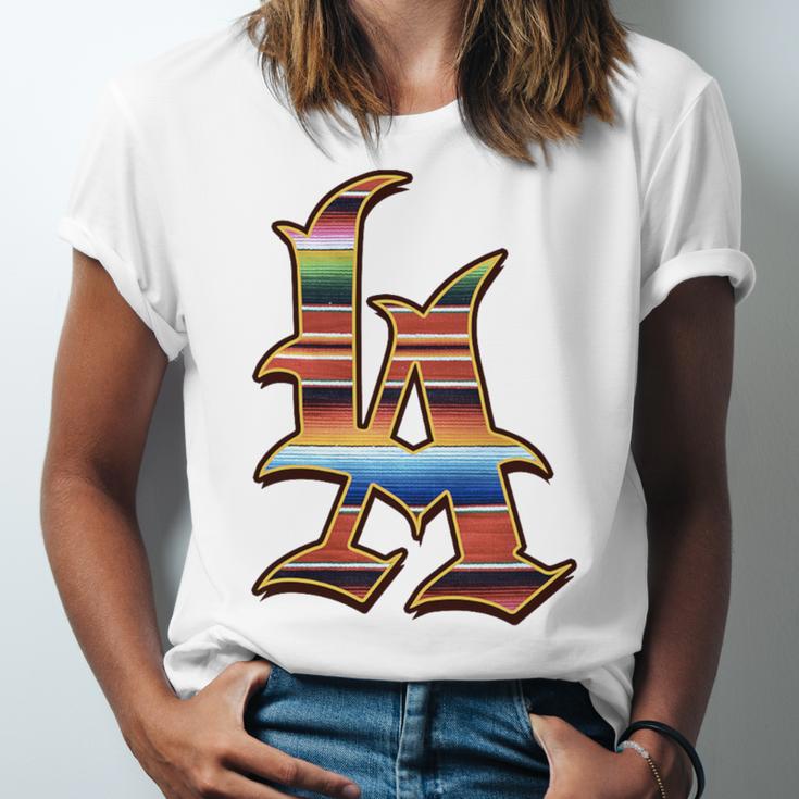 LA Sarape Los Angeles LA Sarape East LA Baseball Mexican Premium Tri-Blend Unisex Jersey T-Shirt LA Sarape Los Angeles LA Sarape East LA Baseball Mexican Premium Tri-Blend Unisex Jersey T-Shirt