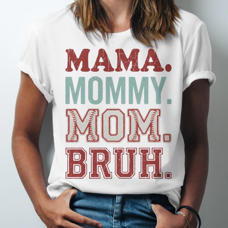 Mama Mommy Mom Bruh Baseball Mom Life Unisex Jersey T-Shirt Mama Mommy Mom Bruh Baseball Mom Life Unisex Jersey T-Shirt