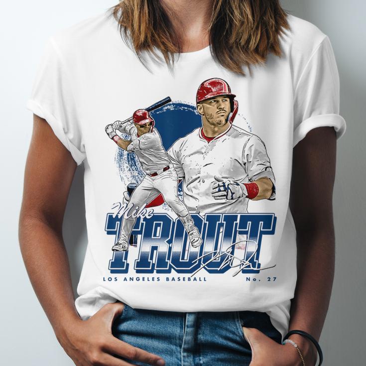 Mike Trout Los Angeles A MLB Baseball Players MLBMTR302N Unisex Jersey T-Shirt Mike Trout Los Angeles A MLB Baseball Players MLBMTR302N Unisex Jersey T-Shirt