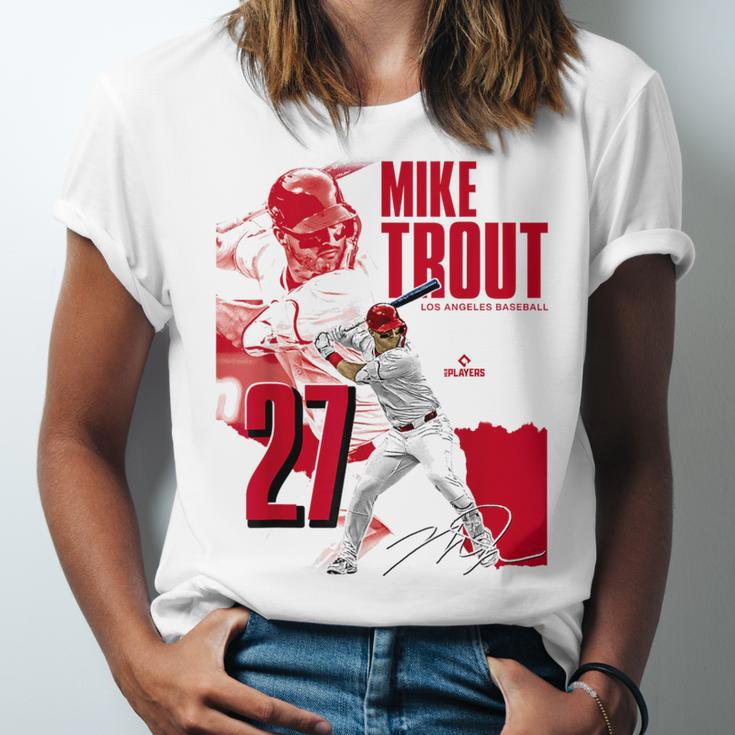 Mike Trout Los Angeles A MLB Baseball Players MLBMTR304N Unisex Jersey T-Shirt Mike Trout Los Angeles A MLB Baseball Players MLBMTR304N Unisex Jersey T-Shirt