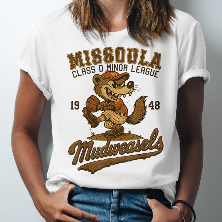 Missoula Mudweasels Retro Minor League Baseball Unisex Jersey T-Shirt Missoula Mudweasels Retro Minor League Baseball Unisex Jersey T-Shirt