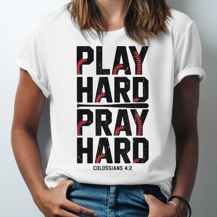 Play Hard Pray Hard Youth Boy Christian Baseball Jesus Unisex Jersey T-Shirt Play Hard Pray Hard Youth Boy Christian Baseball Jesus Unisex Jersey T-Shirt