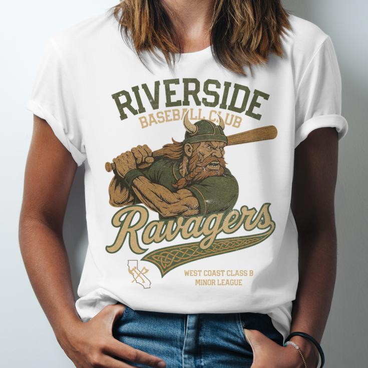 Riverside Ravagers Retro Minor League Baseball Unisex Jersey T-Shirt Riverside Ravagers Retro Minor League Baseball Unisex Jersey T-Shirt