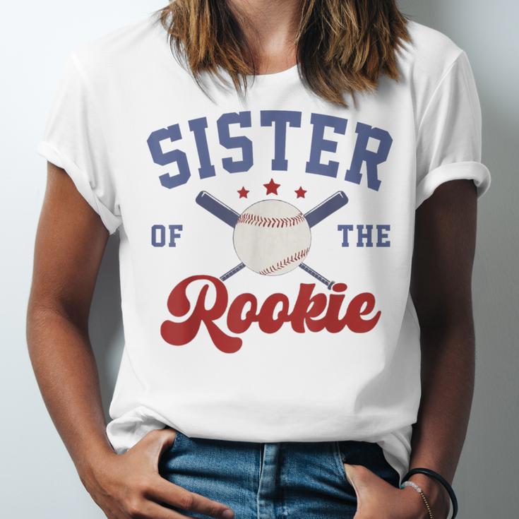 Sister Of Rookie 1st Birthday Baseball Boy Family Matching Unisex Jersey T-Shirt Sister Of Rookie 1st Birthday Baseball Boy Family Matching Unisex Jersey T-Shirt