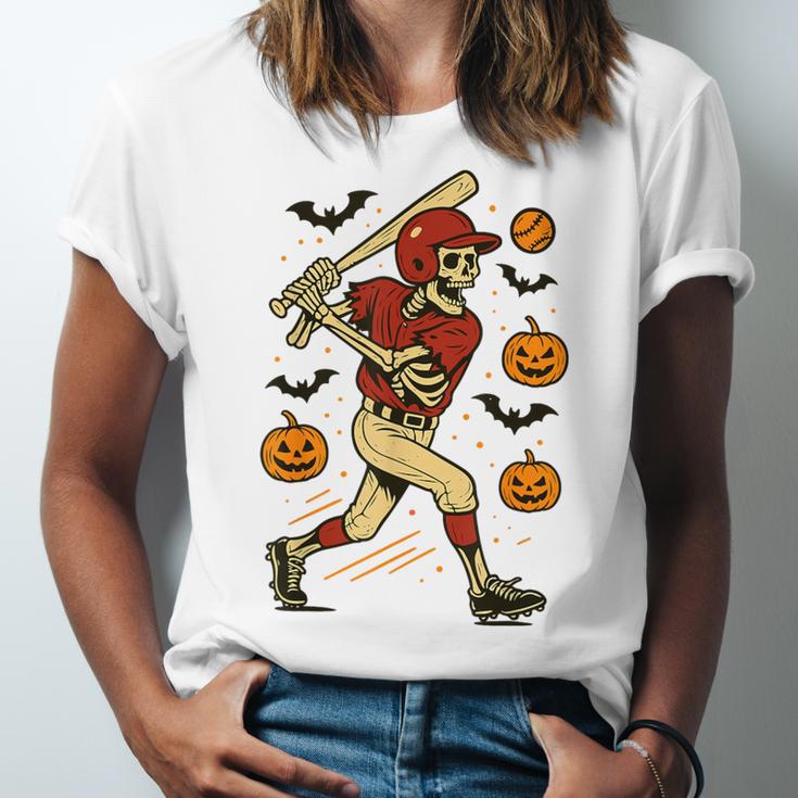 Skeleton Halloween Baseball Boys Men Kids Toddler Unisex Jersey T-Shirt Skeleton Halloween Baseball Boys Men Kids Toddler Unisex Jersey T-Shirt