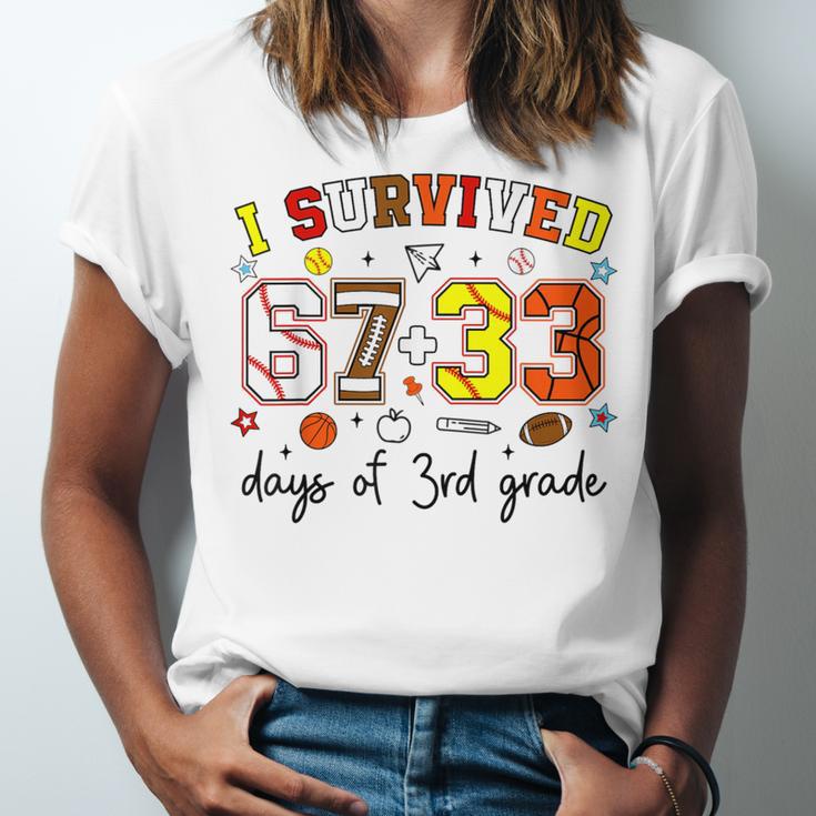 I Survived 6733 Days Baseball Football Softball 3rd Grade Unisex Jersey T-Shirt I Survived 6733 Days Baseball Football Softball 3rd Grade Unisex Jersey T-Shirt