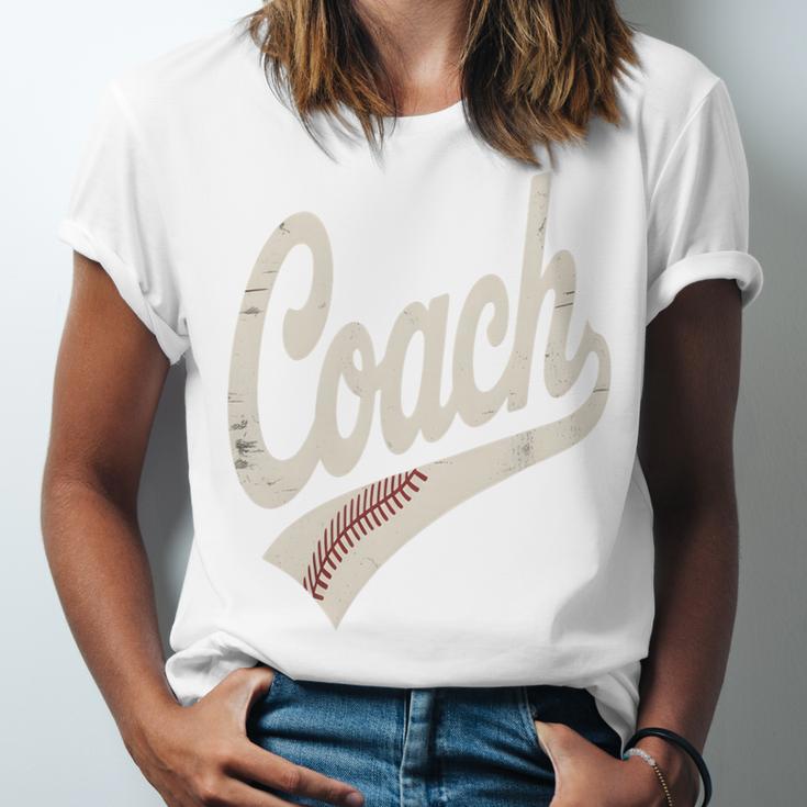 Vintage Baseball Coach Unisex Jersey T-Shirt