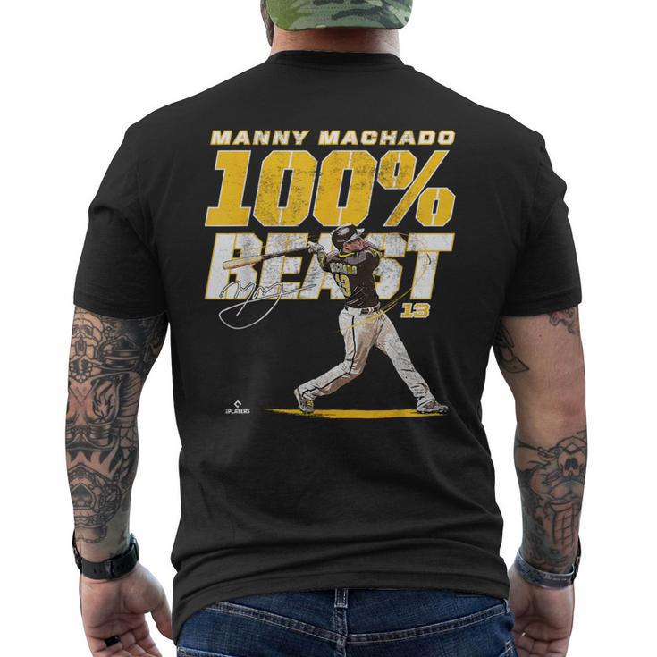 100 Beast Manny Machadoan Diego Mlbpa メンズTシャツ バックプリント