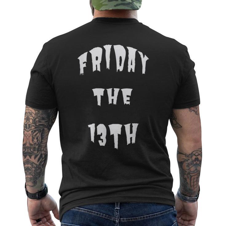 13日の金曜日 不気味なシャツ メンズTシャツ バックプリント