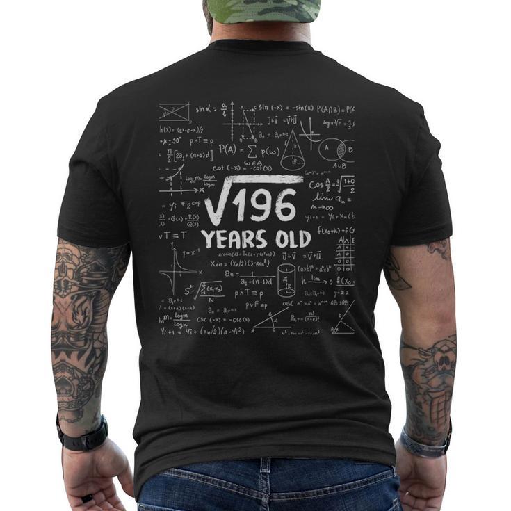 14歳の誕生日tシャツ スクエアルート 196 メンズTシャツ バックプリント