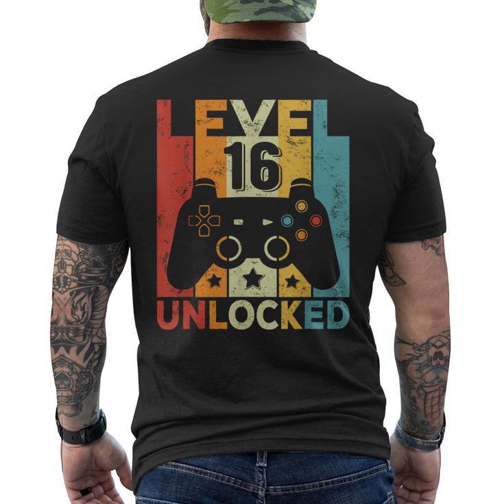 16 Cumpleaños Niño Niña 16 Años Gaming Controller Gamer Camiseta Hombre Estampado Espalda