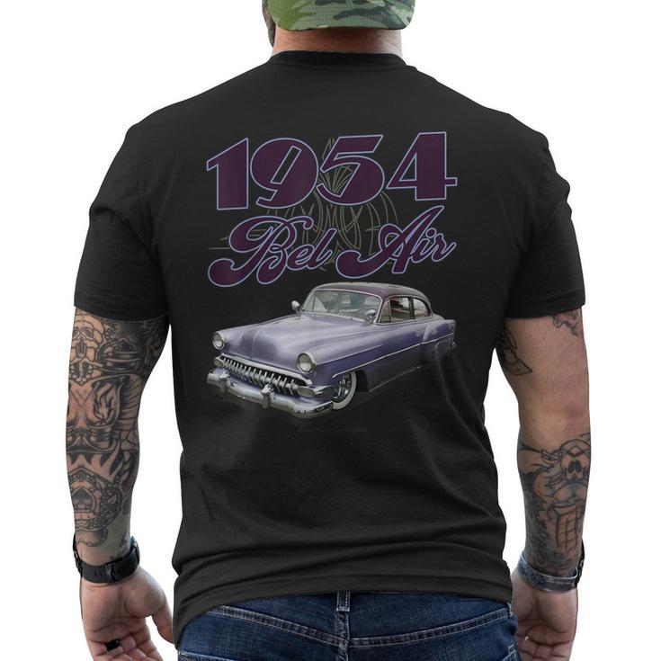 1954 Belair Low Rider Kustom リードそり ホットロッド マッスルカー メンズTシャツ バックプリント
