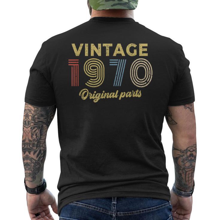 1970年 誕生日プレゼント レトロ バースデー ヴィンテージ 1970年 オリジナルパーツ メンズTシャツ バックプリント