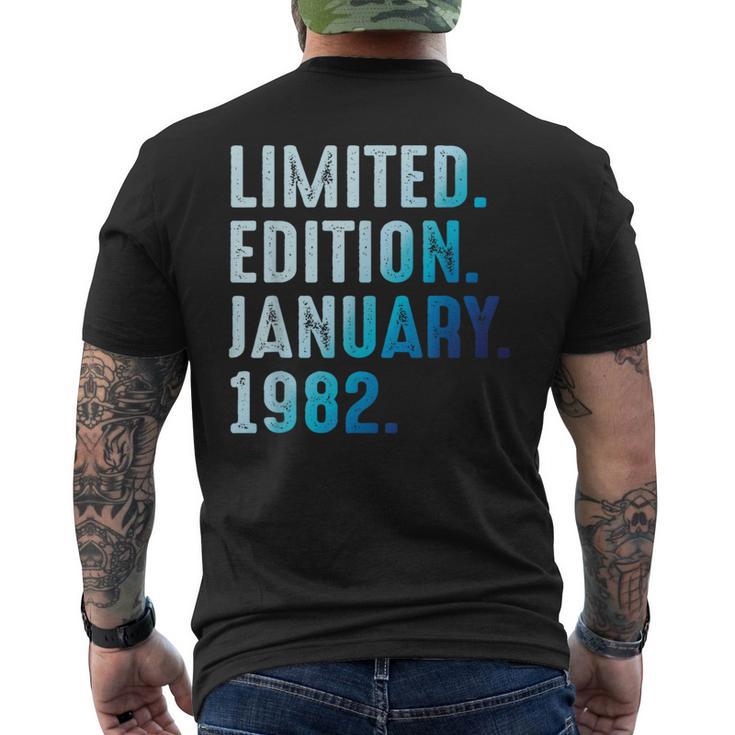 1982年1月 1982年誕生日1982年限定版 メンズTシャツ バックプリント