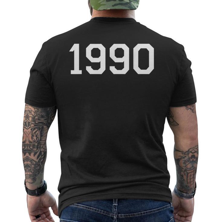 1990 、1990 。 メンズTシャツ バックプリント