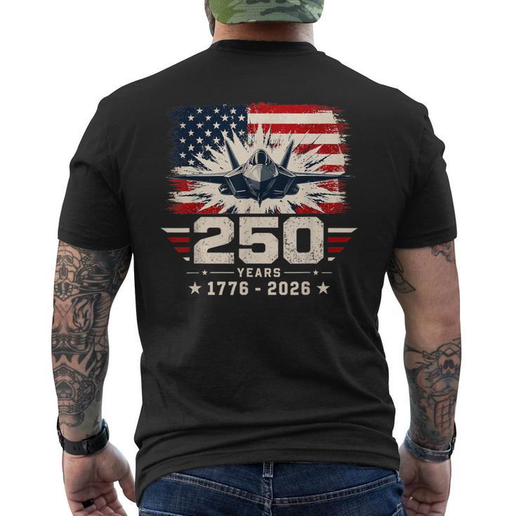 250Th Anniversary Usa Patriotic 250 Years American 4Th July メンズTシャツ バックプリント