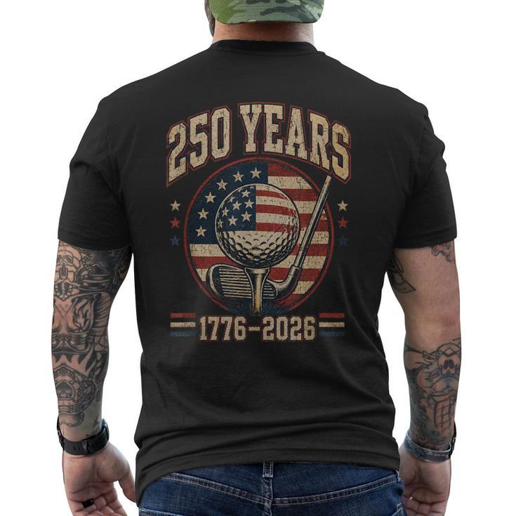 250周年記念 250 Usa アメリカ ゴルフ 1776 2026 愛国的 メンズTシャツ バックプリント