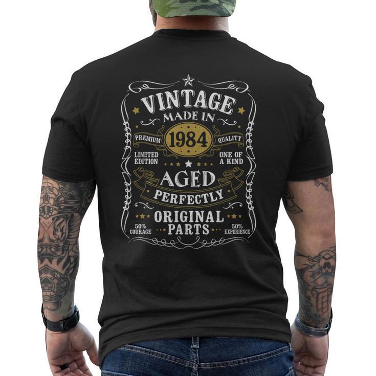 42 歳の誕生日プレゼント ヴィンテージ 1984 男性 面白い 42 歳 1984 メンズTシャツ バックプリント