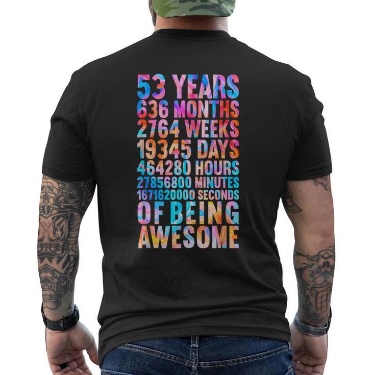 53歳の誕生日の面白いシャツ オールドメーター 面白い53歳ギフト メンズTシャツ バックプリント