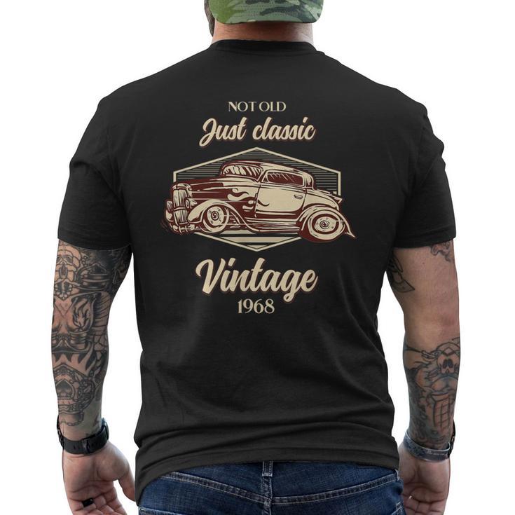 56 歳の誕生日プレゼント男ヴィンテージ 1968 年ではない古いクラシックカーの楽しみ メンズTシャツ バックプリント
