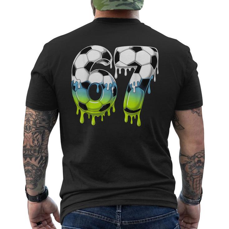 67 サッカーボードリップ シックスセブン サッカーボール ドリップボーイズ ユース サッカー メンズTシャツ バックプリント