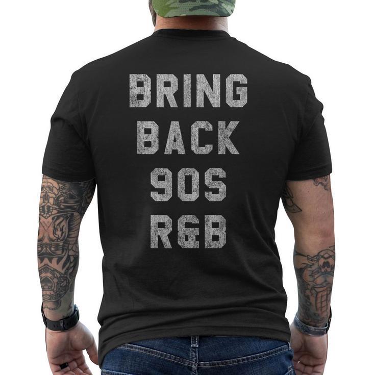 90年代のr&Bをよみがえらせよう メンズTシャツ バックプリント