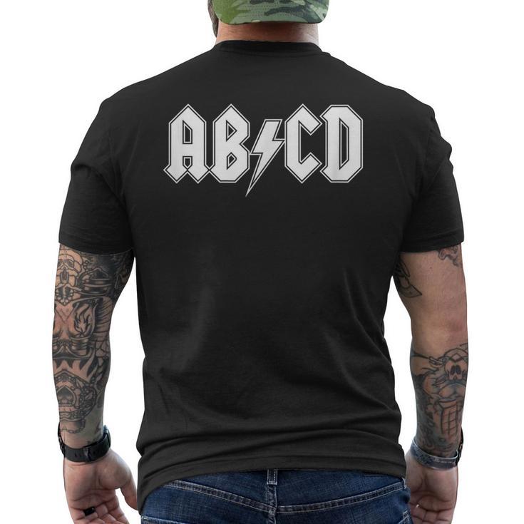 Abcd Adcd パロディ メンズTシャツ バックプリント