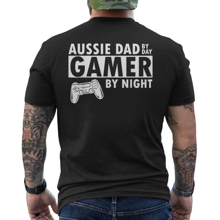 Aussie Dad Cool Regali Per Papà Pastore Australiano Per Papà T-shirt da uomo con stampa posteriore