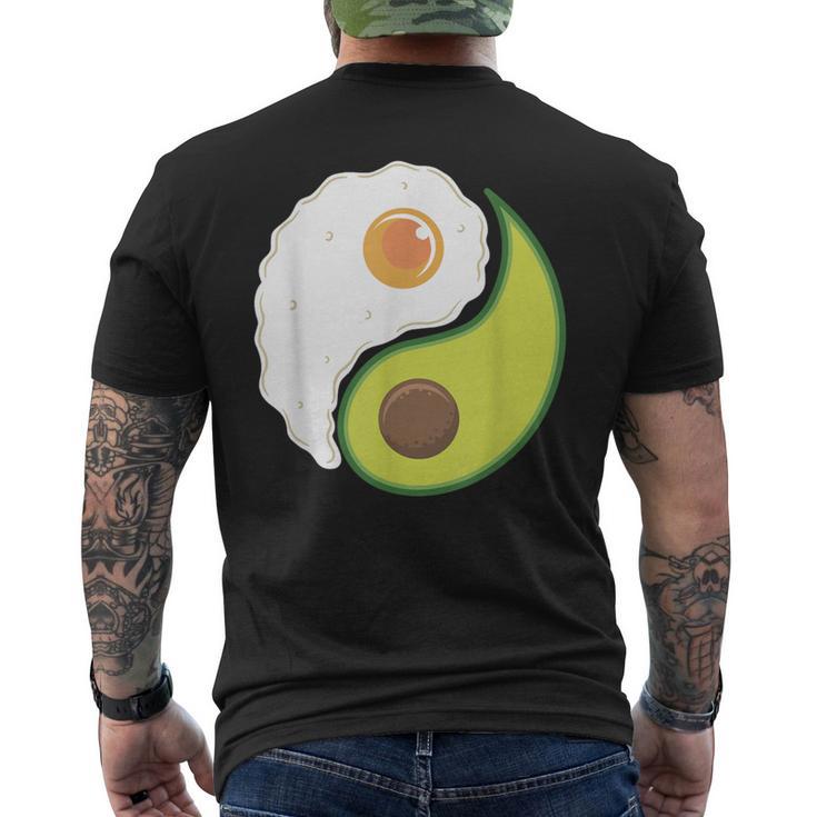 Avocado And Eggs Keto Diet Healthy Eating Yin Yang Yin Yang メンズTシャツ バックプリント