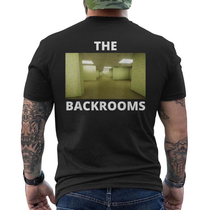 The Backrooms Creepypasta Memeへようこそ メンズTシャツ バックプリント