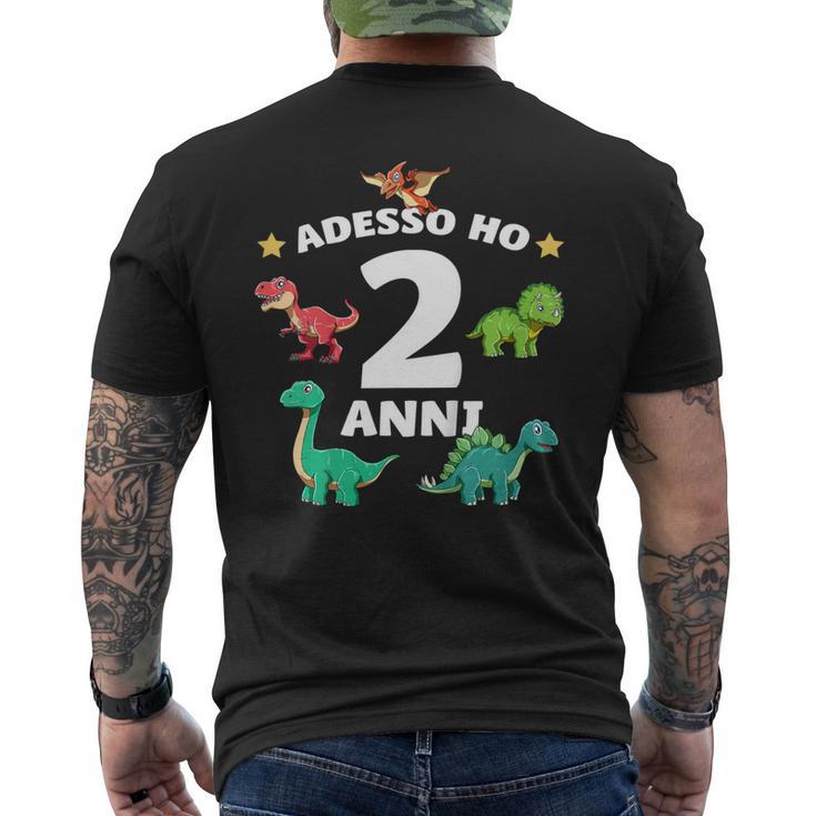 Bambino 2 Compleanno Bambini & Dinosauro Regalo Di 2 Anni T-shirt da uomo con stampa posteriore