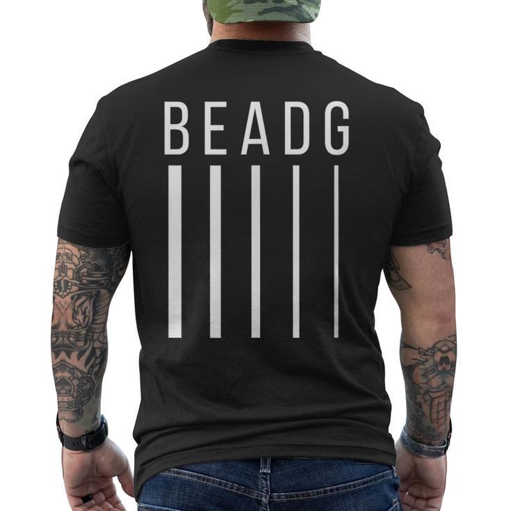 Beadg 5弦ベースギター ベースプレーヤー、ベーシスト メンズTシャツ バックプリント