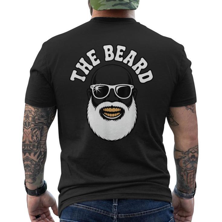 The Beard 白髭 サングラス スカル風 メンズ バーバー スタイル アイコン メンズTシャツ バックプリント