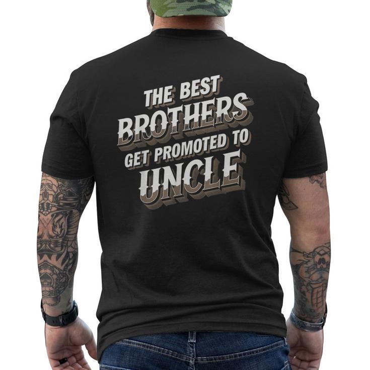 The Best Brothers Get Promoted To Uncle 面白い服 メンズTシャツ バックプリント