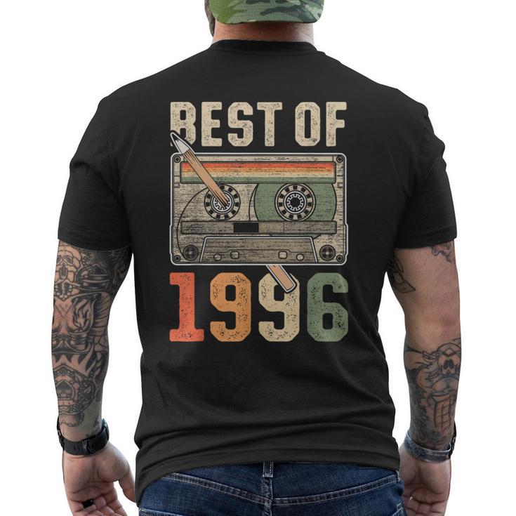Best Of 1996 オールド・カセット 30歳の誕生日 レトロ メンズTシャツ バックプリント