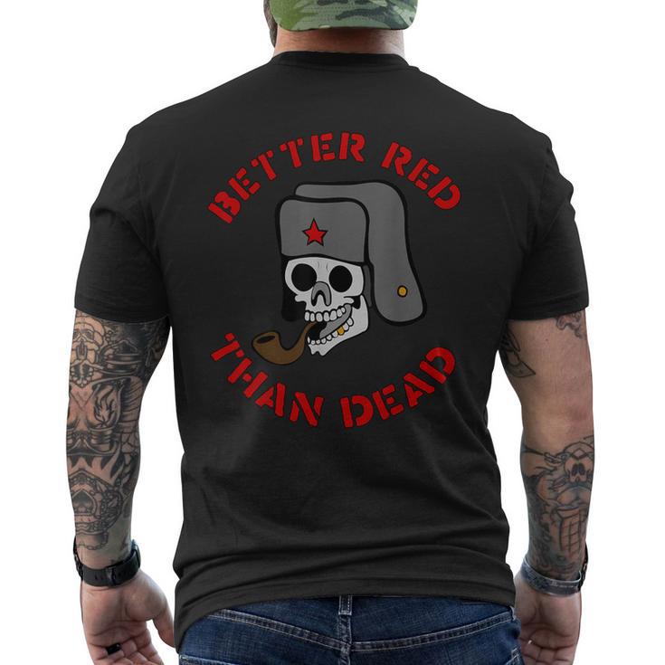 Better Red Than Dead –Ocialiste Gauchers Punkocialisme T-shirt imprimé au dos