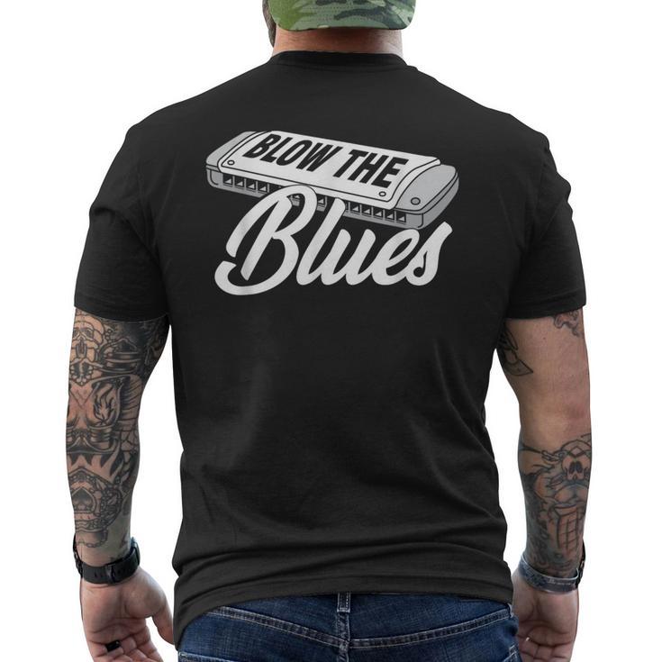 Blues Armónica Para Instrumentos Deiento Camiseta Hombre Estampado Espalda