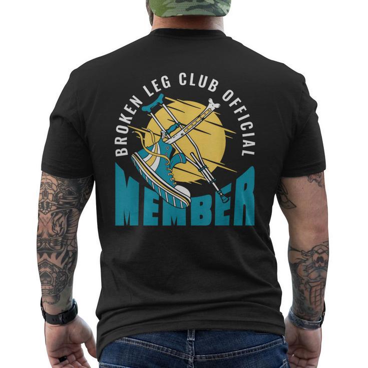 Broken Leg Club 公式メンバー 骨折 骨折 メンズTシャツ バックプリント