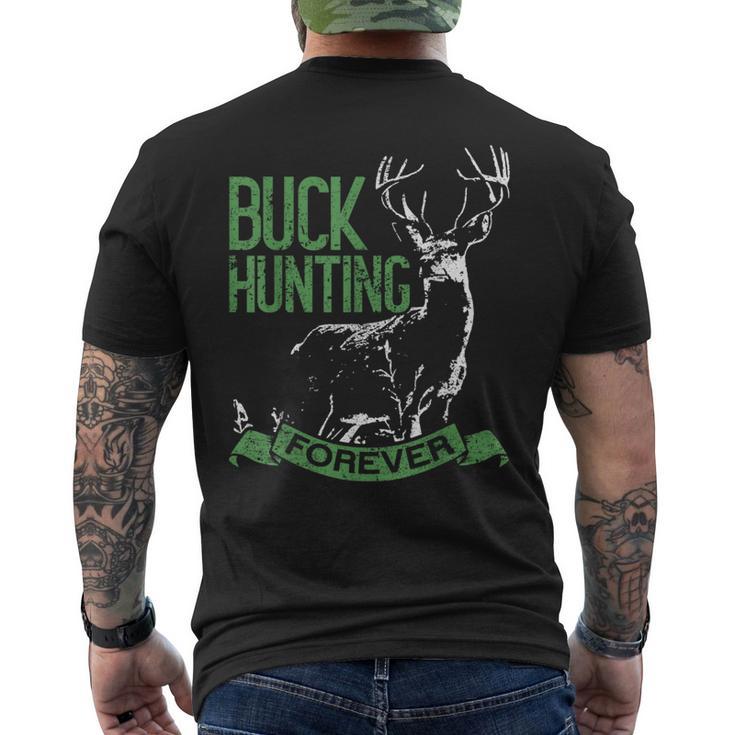 Buck Hunting Forever Deer Hunting メンズTシャツ バックプリント