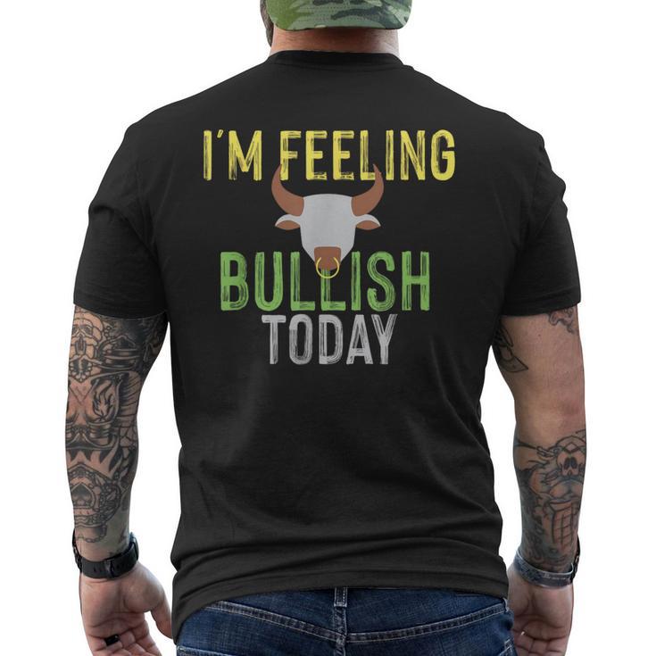 Bull Market ストックトレーダー用 メンズTシャツ バックプリント