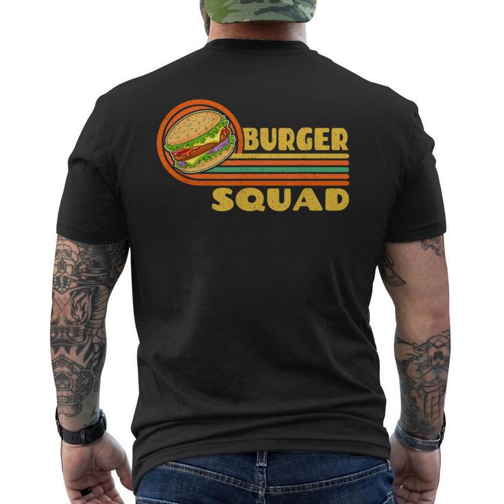 Burgerquad チーズバーガー 食通愛好家チーム ハンバーガー メンズTシャツ バックプリント