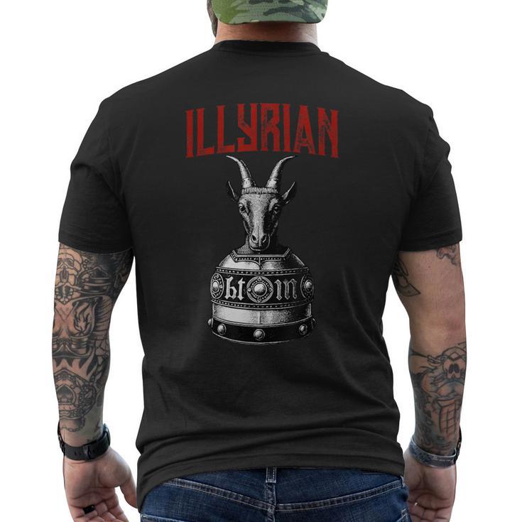 Casco De La Herencia Iliria Dekanderbeg Camiseta Hombre Estampado Espalda
