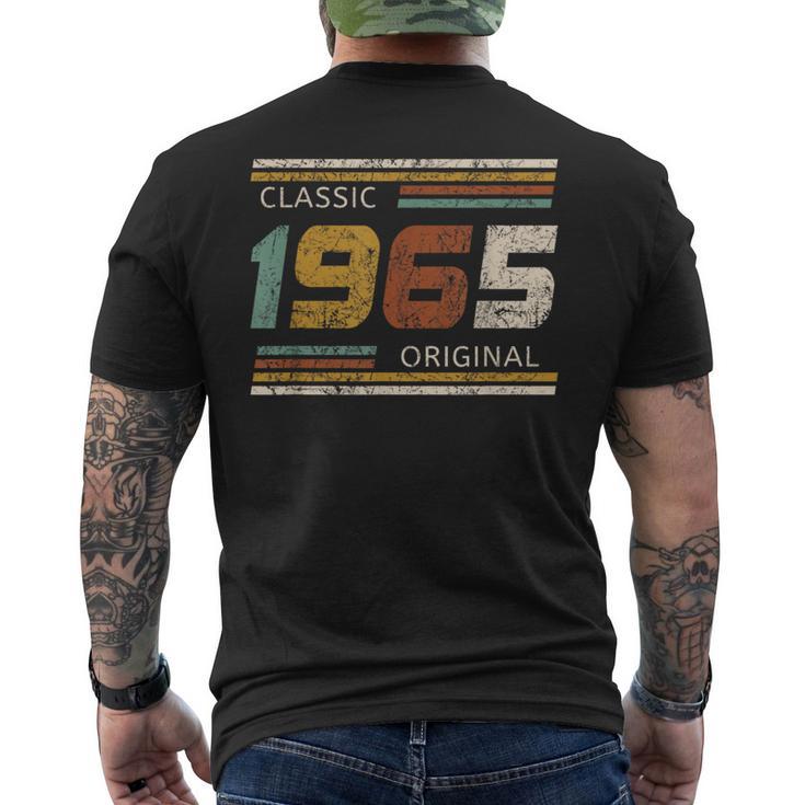 Classic 1965 Original 60 Year Old 60Th Birthday メンズTシャツ バックプリント