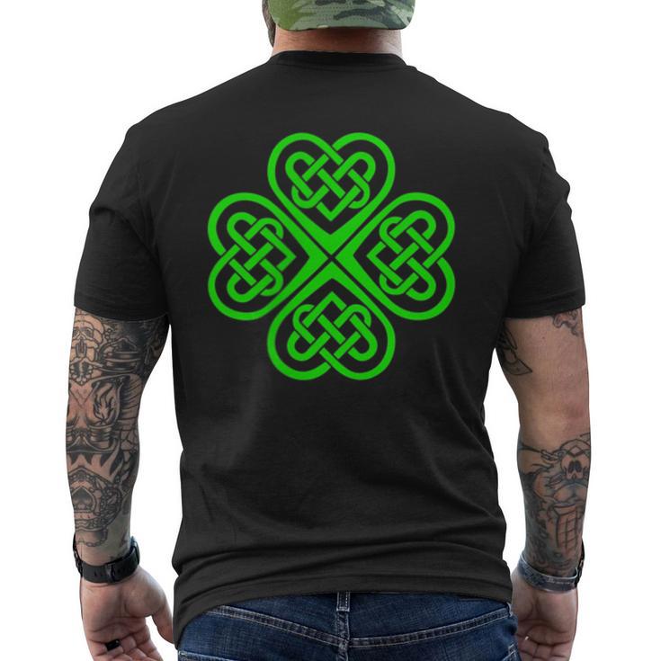 Con Diseño De Trébol Celta Nudo Celtaímbolohamrock Camiseta Hombre Estampado Espalda