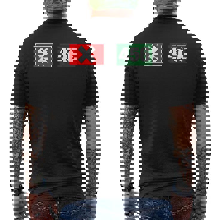 Cool 456 Code Number Illustration Novelty Graphic s メンズTシャツ バックプリント